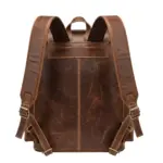Men’s Vintage Brown Cowhide Leather Backpack by Jacket Field