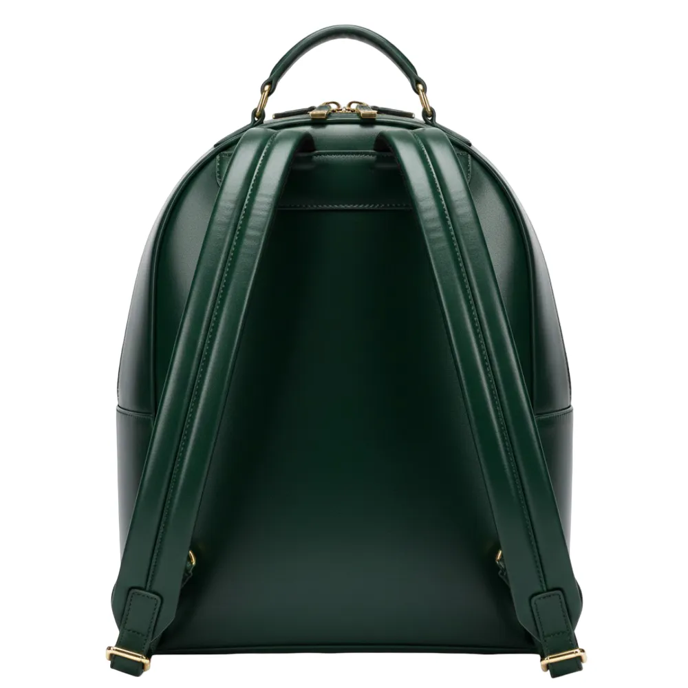 Women’s Green Leather Backpack by Jacket Field