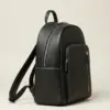Navy-Blue Cowhide Leather Backpack by Jacket Field