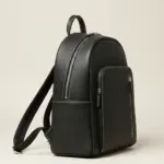 Navy-Blue Cowhide Leather Backpack by Jacket Field