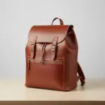 Unisex Black Genuine Cowhide Leather Backpack Laptop Bag by Jacket Field