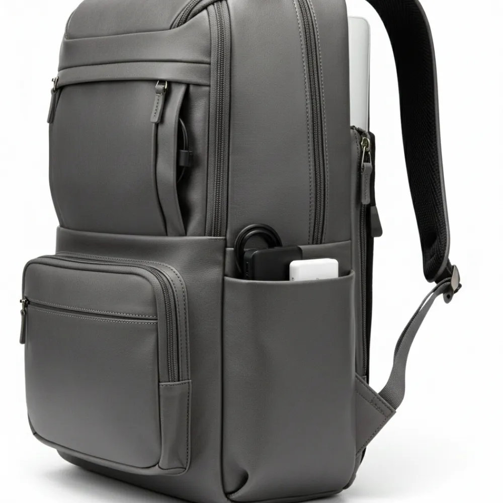 Men’s Leather Travel Backpack by Jacket Field