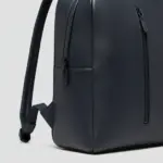 Men & Women Navy-Blue Cowhide Leather Backpack by Jacket Field