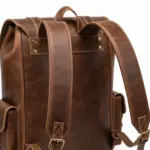 Men’s Vintage Brown Cowhide Leather Backpack by Jacket Field