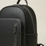 Navy-Blue Cowhide Leather Backpack by Jacket Field
