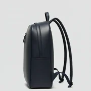 Men & Women Navy-Blue Cowhide Leather Backpack by Jacket Field