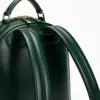 Women’s Green Leather Backpack by Jacket Field