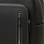 Navy-Blue Cowhide Leather Backpack by Jacket Field
