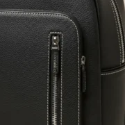 Navy-Blue Cowhide Leather Backpack by Jacket Field