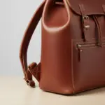 Unisex Black Genuine Cowhide Leather Backpack Laptop Bag by Jacket Field