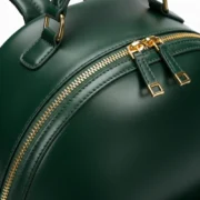 Women’s Green Leather Backpack by Jacket Field