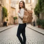 Unisex Vintage Cowhide Leather Backpack by Jacket Field