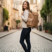 Unisex Vintage Cowhide Leather Backpack by Jacket Field