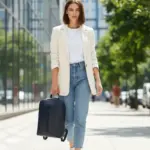 Men & Women Navy-Blue Cowhide Leather Backpack by Jacket Field