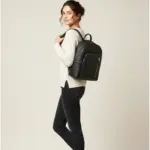 Navy-Blue Cowhide Leather Backpack by Jacket Field