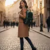 Women’s Green Leather Backpack by Jacket Field