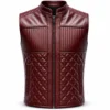 Men's Vest Leather Jacket — 100% Real Leather -jacket field 004