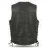 Men Leather Vest Western Style with Concealed Pockets - Jacket Field 003