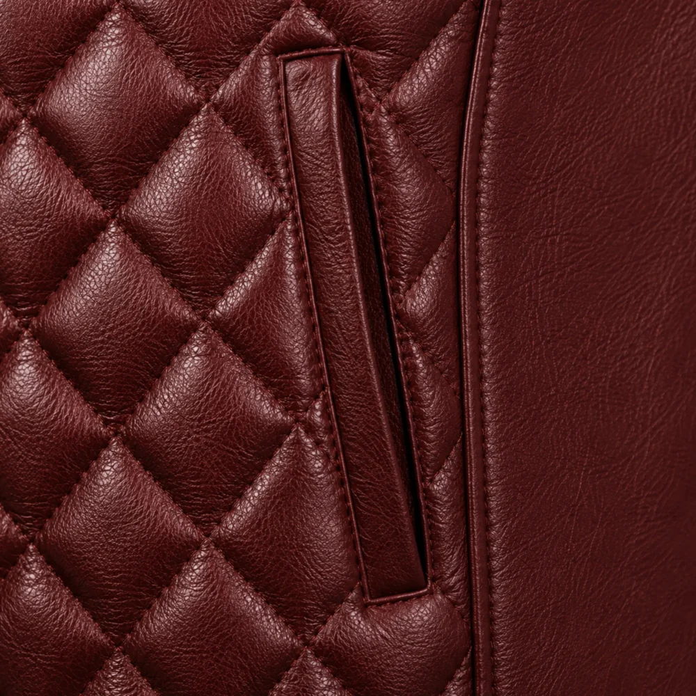Men's Vest Leather Jacket — 100% Real Leather -jacket field 004