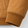 Men's Camel Brown Bomber Leather Jacket - Jacket Field 001