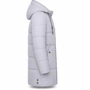 Men's puffer jacket: Warm Grey Winter Coat for Ultimate Comfort - jacket field 007