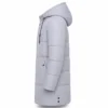 Men's puffer jacket: Warm Grey Winter Coat for Ultimate Comfort - jacket field 007