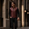 Men's Vest Leather Jacket — 100% Real Leather -jacket field 004