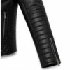 Black Real Leather men motorcycle jacket for Biker Style - jacket field 005