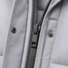 Men's puffer jacket: Warm Grey Winter Coat for Ultimate Comfort - jacket field 007
