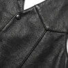 Men Leather Vest Western Style with Concealed Pockets - Jacket Field 003