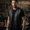 Men Leather Vest Western Style with Concealed Pockets - Jacket Field 003