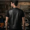 Men Leather Vest Western Style with Concealed Pockets - Jacket Field 003