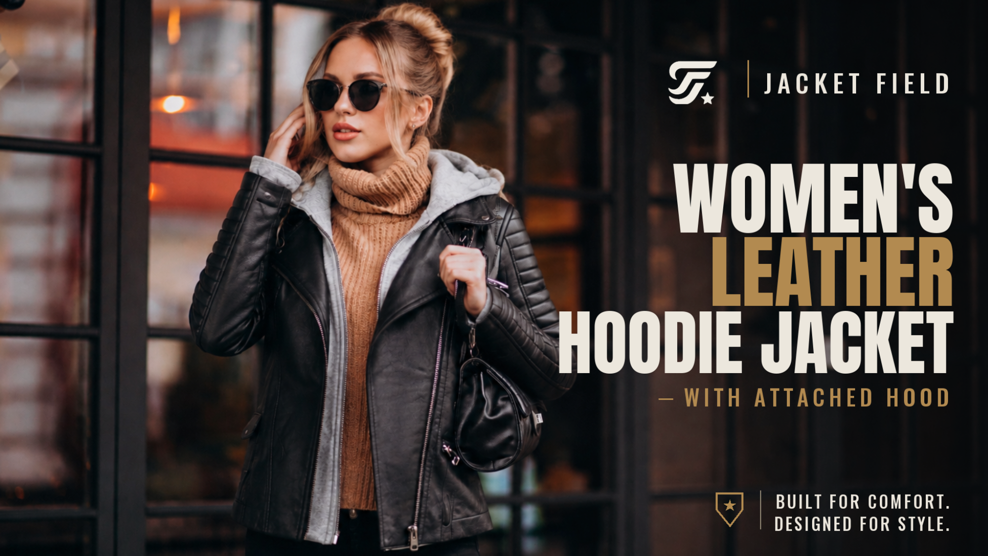 The Women's Leather Hoodie Jacket That Makes Every Outfit Look Effortless