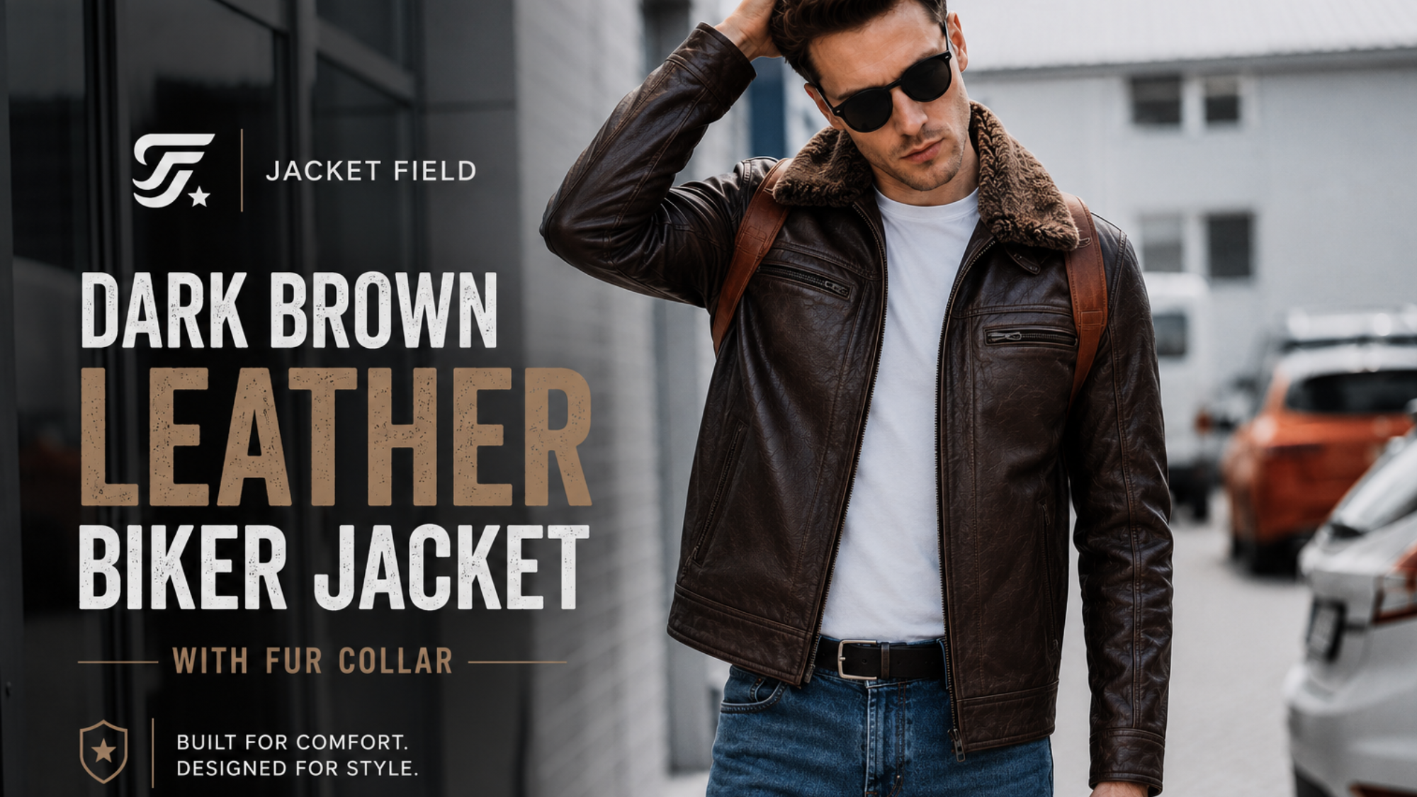 It Hits You The Moment You Put It On — Why This Dark Brown Leather Biker Jacket With Fur Collar Is the One You'll Actually Wear All Winter