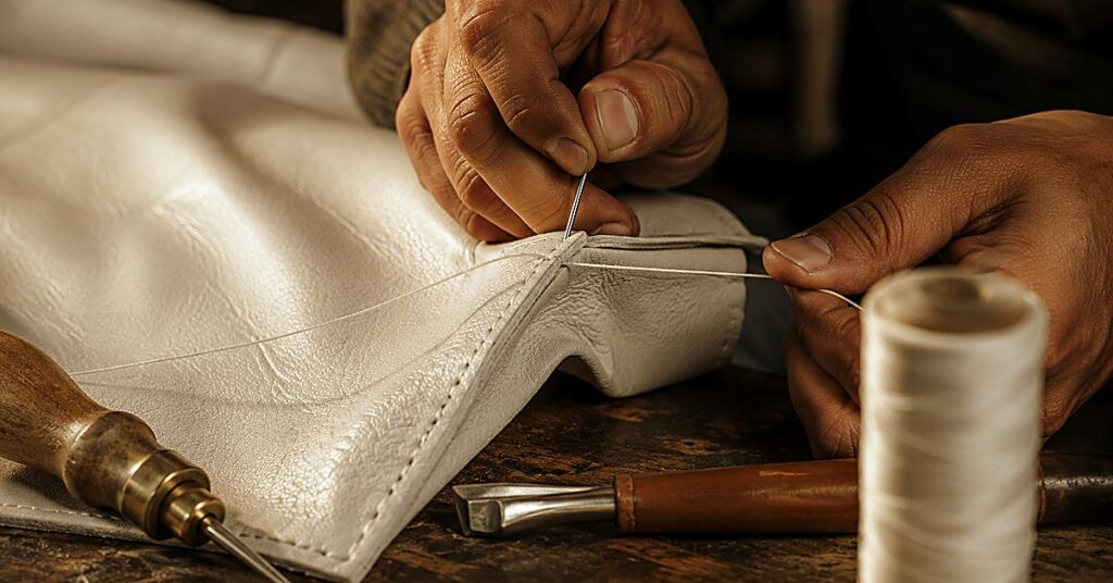 blog banner craftsman stitching 1200x628 1 - The White Leather Jacket Every Woman Deserves in Her Wardrobe